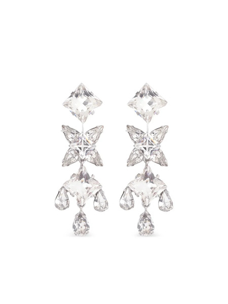  Jennifer Behr Raina Crystal Earrings - Silver 