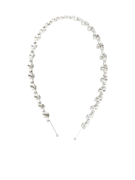  Jennifer Behr Roselyn Crystal-embellished Headband - Silver 