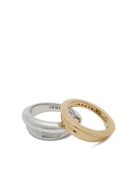  Jenny Bird Lennon Two Tone Ring (set Of Two) - Silver 