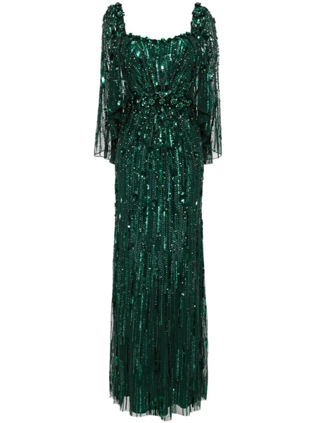  Jenny Packham Brightstar Sequin-embellished Gown - Green 