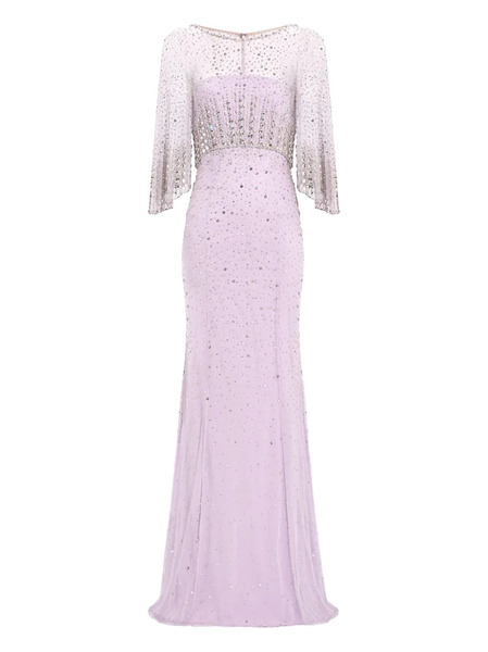  Jenny Packham Sequin Embellished Kiya Dress - Purple 