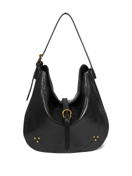  Jérôme Dreyfuss Luis Buckle Studded Shoulder Bag - Black 