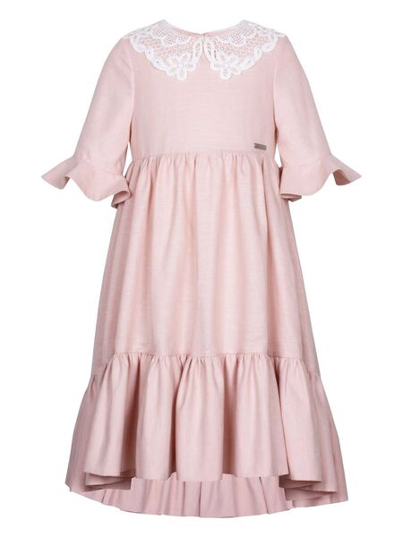  Jessie And James Contrasting-collar Dress - Pink 