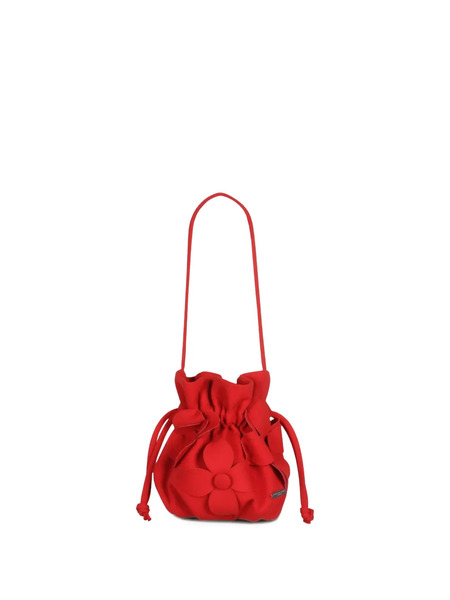  Jessie And James Kids Flower-appliqué Drawstring Bag - Red 