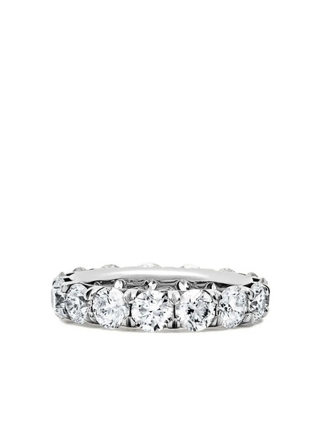  Jewels Aficionado Platinum Eternity Diamond Ring - Silver 