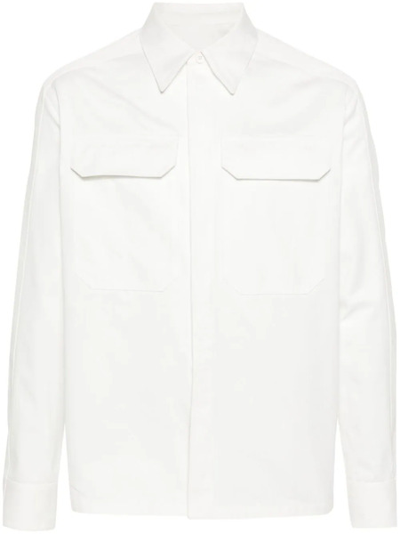  Jil Sander Button-up Cotton Overshirt - White 