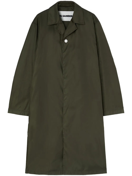  Jil Sander Button-up Raincoat - Green 