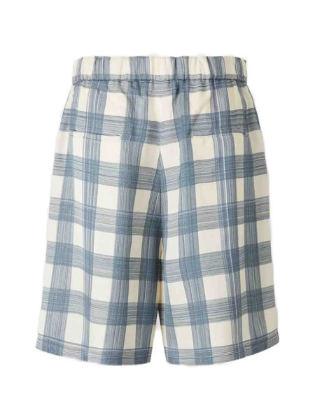  Jil Sander Check-pattern Shorts - Blue 