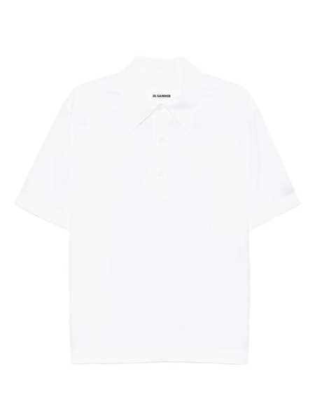  Jil Sander Checked Polo Top - White 