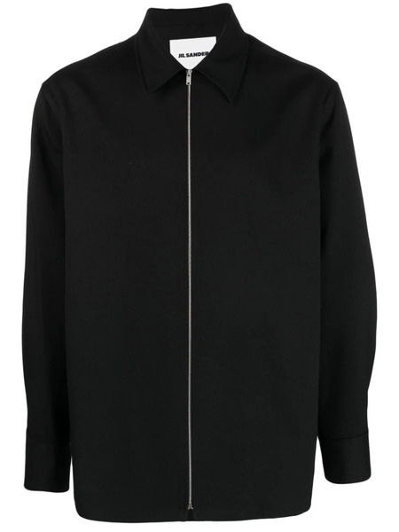  Jil Sander Classic-collar Shirt Jacket - Black 