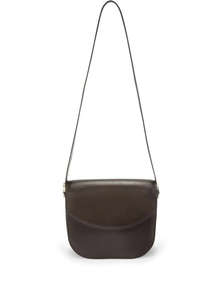  Jil Sander Coin Leather Crossbody Bag - Brown 