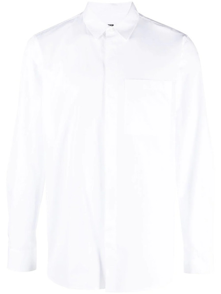  Jil Sander Concealed-front Fastening Poplin Shirt - White 