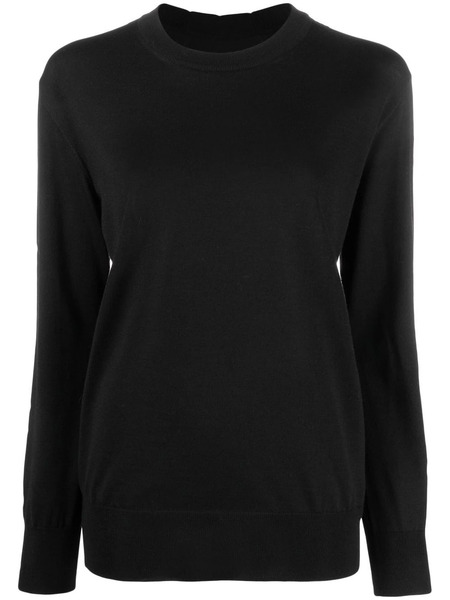  Jil Sander Crew Neck Pullover Sweater - Black 