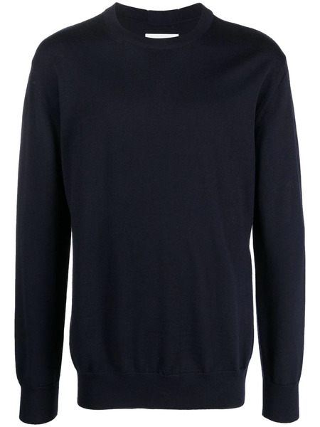  Jil Sander Crew-neck Wool Jumper - Blue 