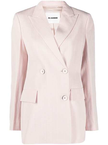  Jil Sander Double-breasted Tailored Blazer - Pink 