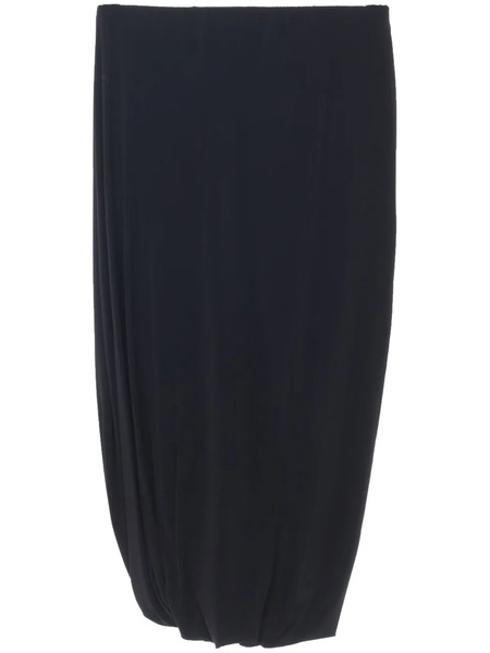  Jil Sander Draped-detailed Midi Skirt - Black 