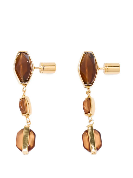  Jil Sander Drop Earrings - Gold 