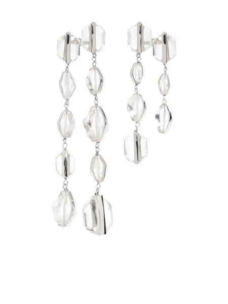  Jil Sander Drop Earrings - Silver 