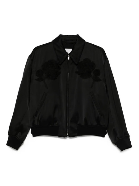  Jil Sander Duchess-satin Jacket - Black 