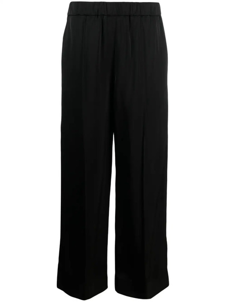  Jil Sander Elasticated-waist Wide-leg Trousers - Black 