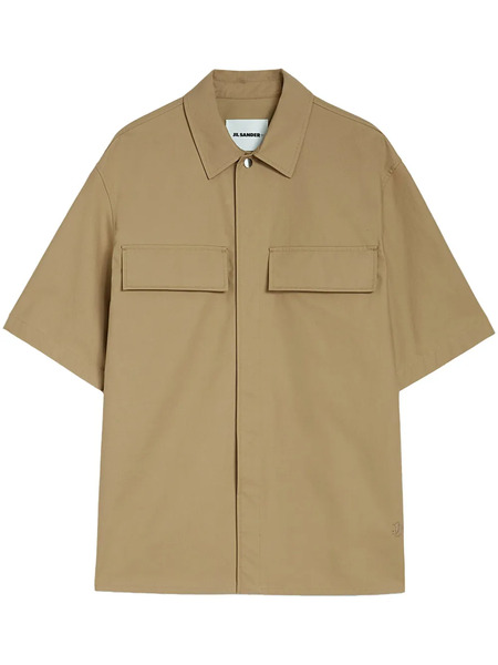  Jil Sander Flap-pocket Shirt - Brown 