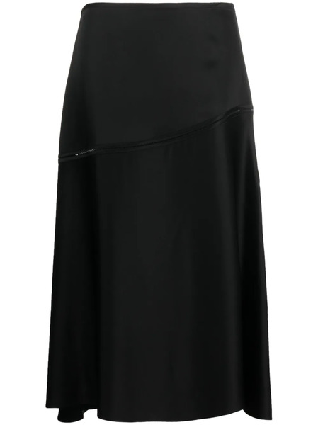  Jil Sander Flared Midi Skirt - Black 
