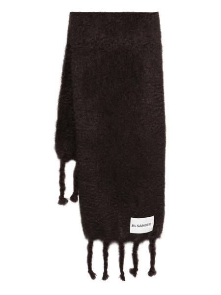  Jil Sander Fringed-edges Scarf - Brown 