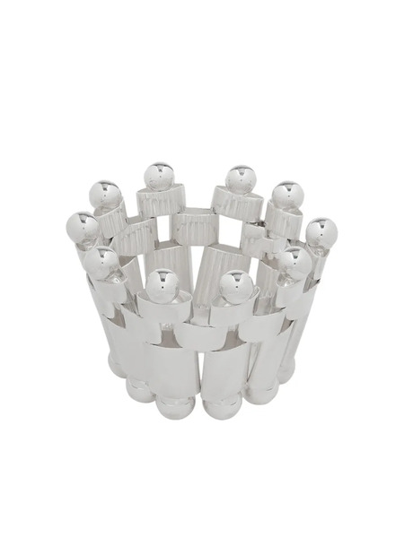  Jil Sander Geometric Beaded Bracelet - Silver 
