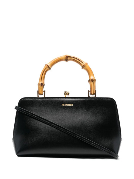  Jil Sander Goji Bamboo-handle Mini Bag - Black 