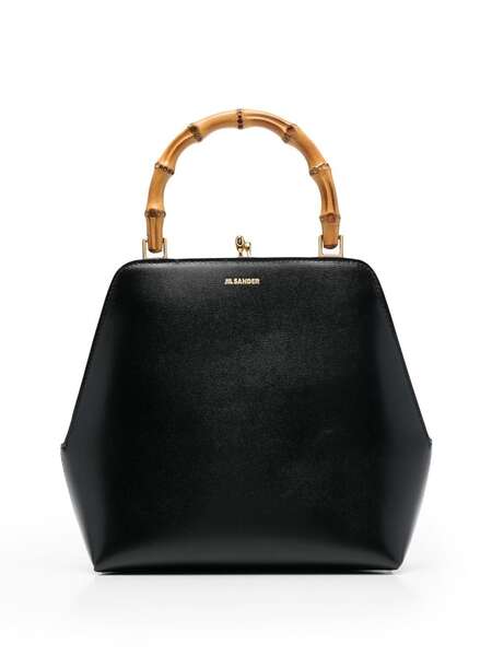  Jil Sander Goji Frame Square Tote Bag - Black 