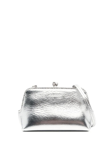  Jil Sander Goji Micro Metallic Leather Bag - Grey 