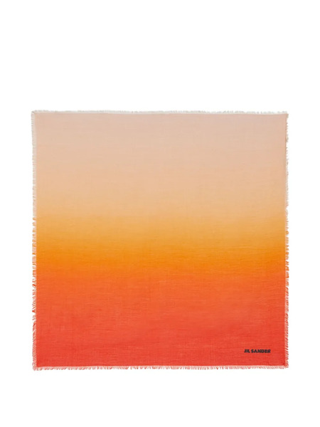  Jil Sander Gradient-effect Scarf - Orange 