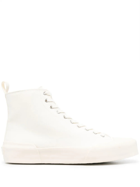  Jil Sander High-top Leather Sneakers - White 