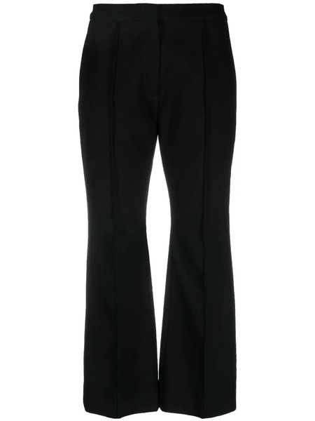  Jil Sander High-waisted Cropped Trousers - Black 