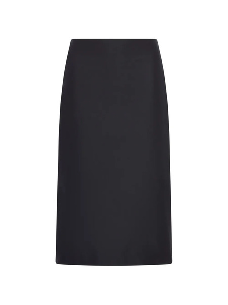  Jil Sander High-waisted Slit Midi Skirt - Black 