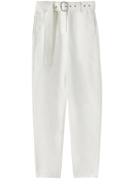  Jil Sander High-waisted Wide-leg Jeans - White 