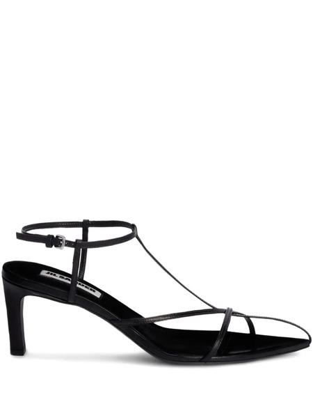  Jil Sander Interwoven-straps Pointed-toe Pumps - Black 