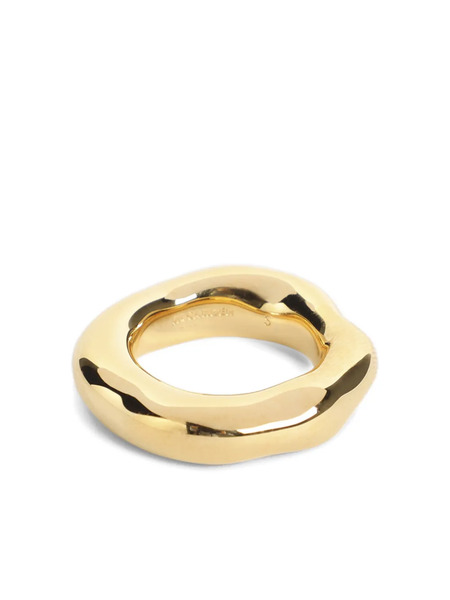 Jil Sander Irregular-edges Ring - Gold 
