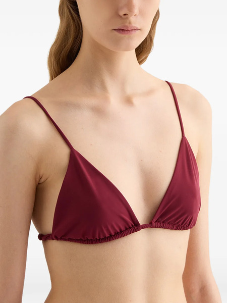  Jil Sander Jersey Triangle Bikini Top - Red 