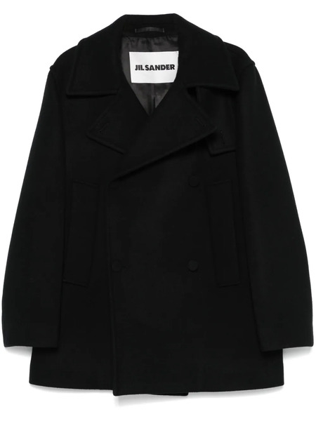  Jil Sander Kaban Wool Coat - Black 