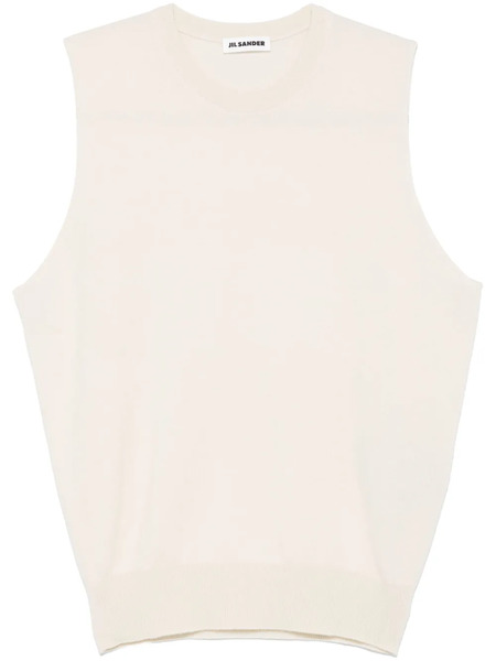  Jil Sander Knitted Tank Top - Neutrals 