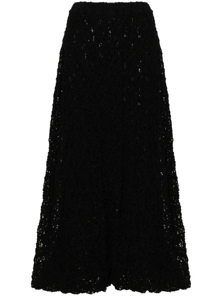  Jil Sander Lace-embroidered Midi Skirt - Black 