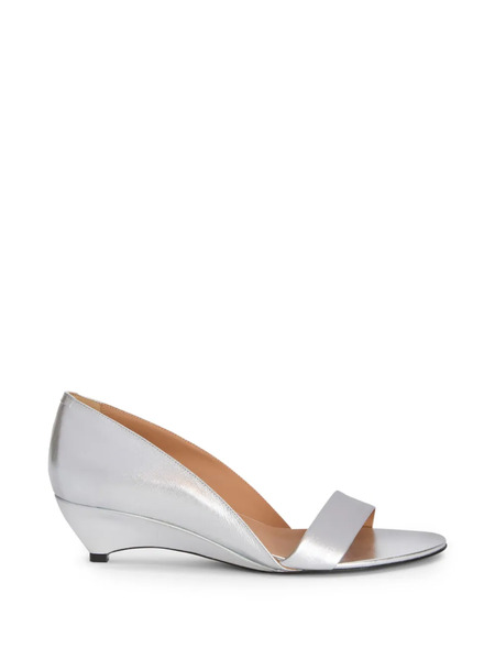  Jil Sander Laminated Sandals - Silver 