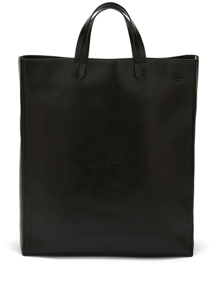  Jil Sander Large Leather Tote Bag - Black 