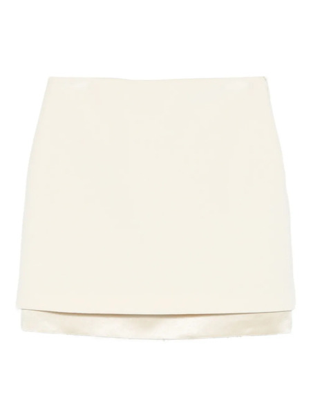  Jil Sander Layered Mini Skirt - Neutrals 