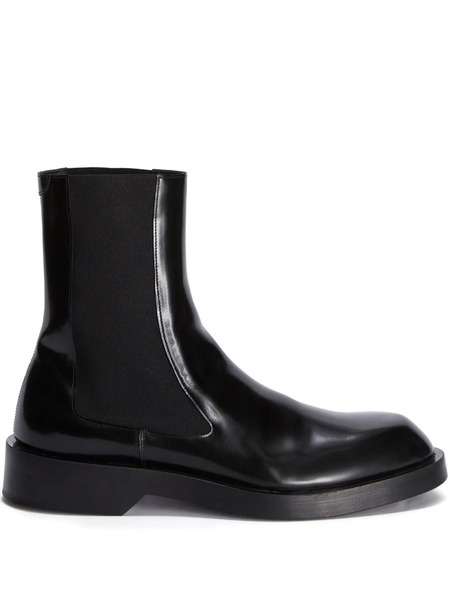  Jil Sander Leather Chelsea Boots - Black 
