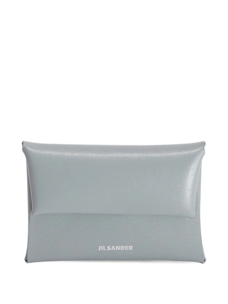  Jil Sander Leather Coin Purse - Grey 