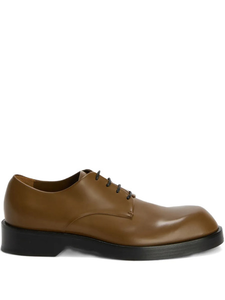  Jil Sander Leather Derby Shoes - Brown 