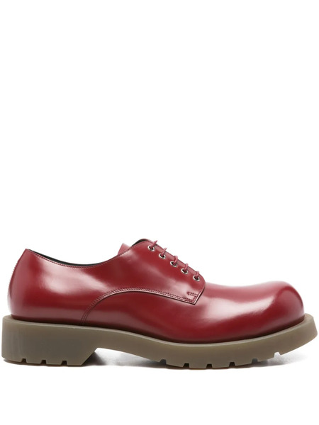  Jil Sander Leather Derby Shoes - Red 