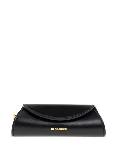 Jil Sander Leather Keyring - Black 